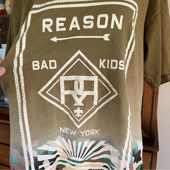 Reason Bad Kids NYC Camo Dipped T-Shirt - Picture 4 of 10